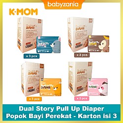 K-MOM Diaper Pants Popok Celana - Karton Isi 3 - L34 XL32 XXL30 XXXL28